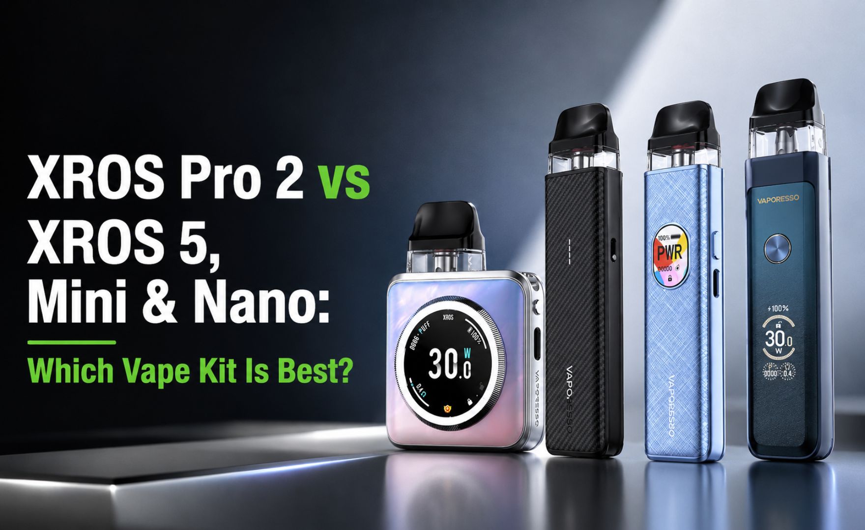 vaporesso vs lost vape XROS Pro 2 XROS 5, Mini & Nano Grenadine Flavor:Tropical Storm Blu e-Cigs Review |