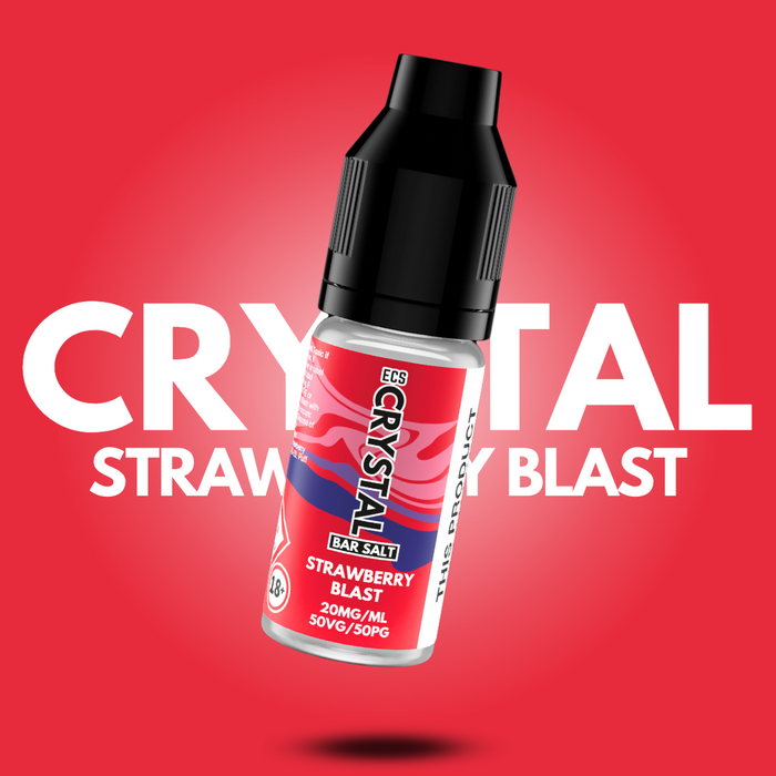Strawberry Blast Crystal Bar Salts - 10ml Nic Salt E-Liquid