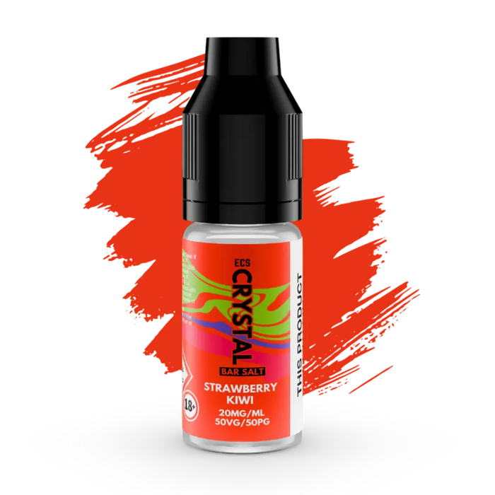 Strawberry Kiwi Crystal Bar Salts - 10ml Nic Salt E-Liquid - The E-Cig Store