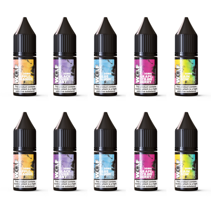 Wolf Pack Ice Best Nic Salt Flavours - 10 Pack