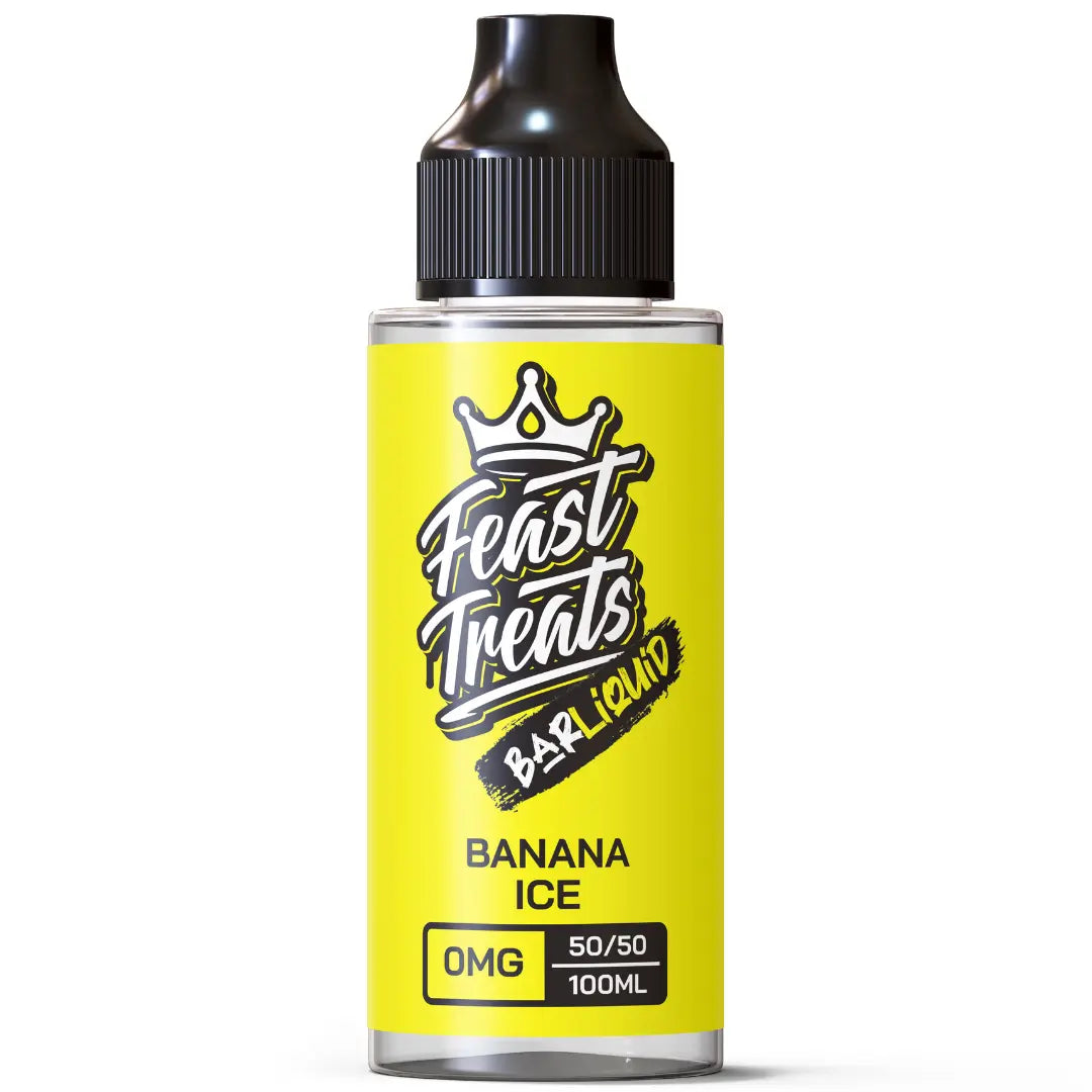 Banana Ice 100ml – Feast Treats Bar E-Liquid UK – The E-Cig Store