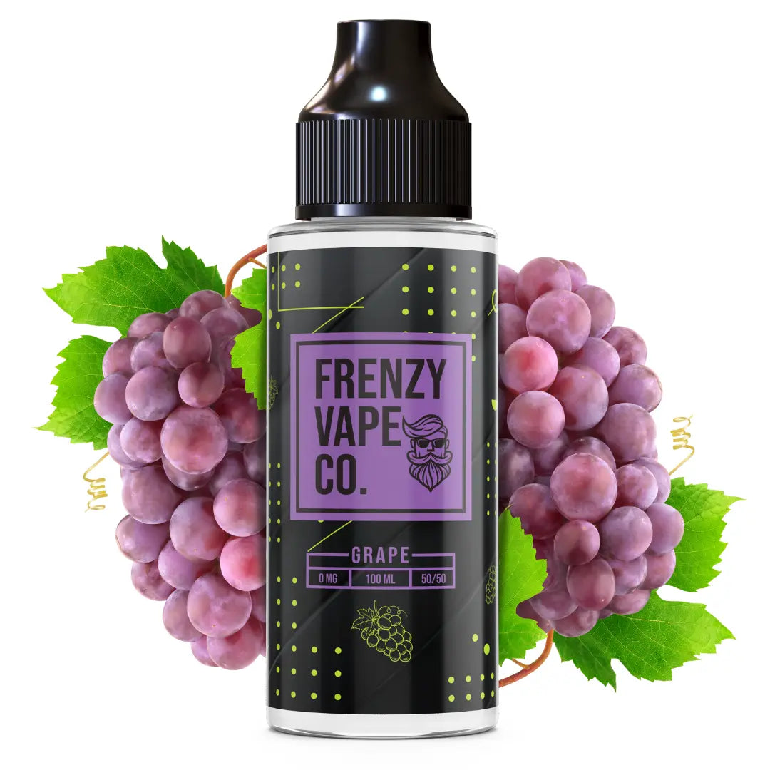 Frenzy Vape Co. Grape - 100ml Shortfill E-Liquid | The E-Cig Store Frenzy Vape Co. Grape - 100ml Shortfill E-Liquid | The E-Cig Store