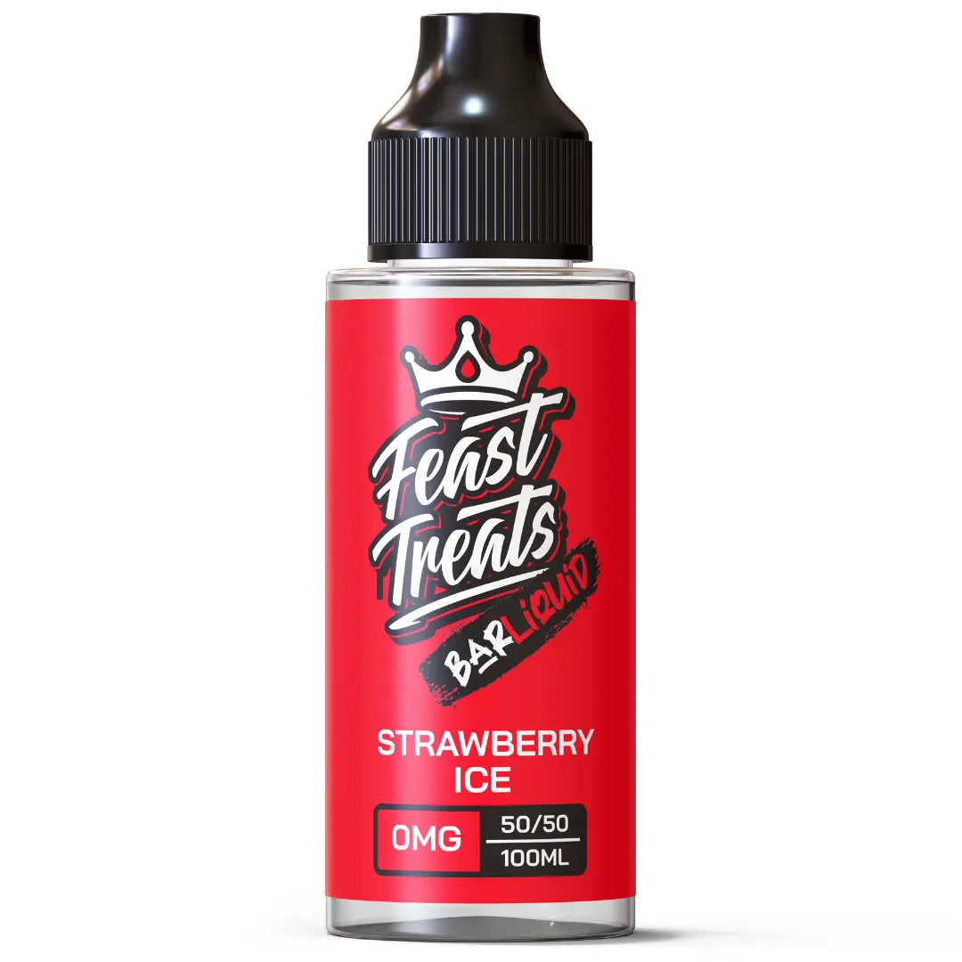 Strawberry Ice 100ml – Feast Treats Bar E-Liquid UK – The E-Cig Store