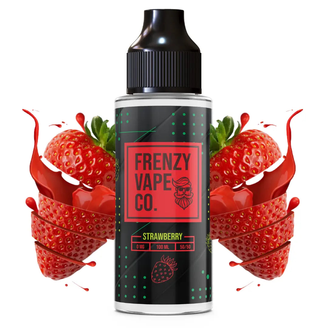 Frenzy Vape Co. Strawberry - 100ml Shortfill E-Liquid | The E-Cig Store