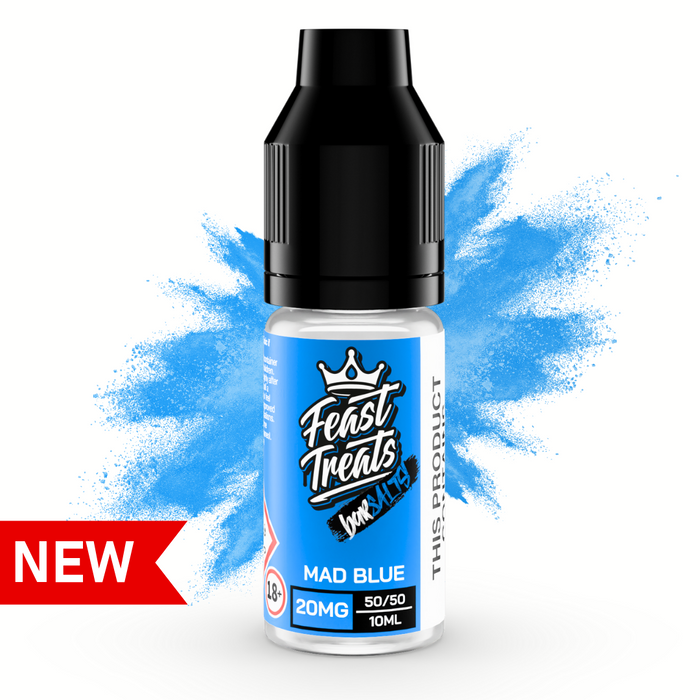Mad Blue Feast Treats Bar Salts - 10ml Nic Salt E-Liquid