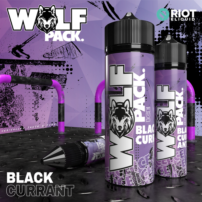 Wolf Pack Blackcurrant Ice - 10ml Nic Salt E-liquid