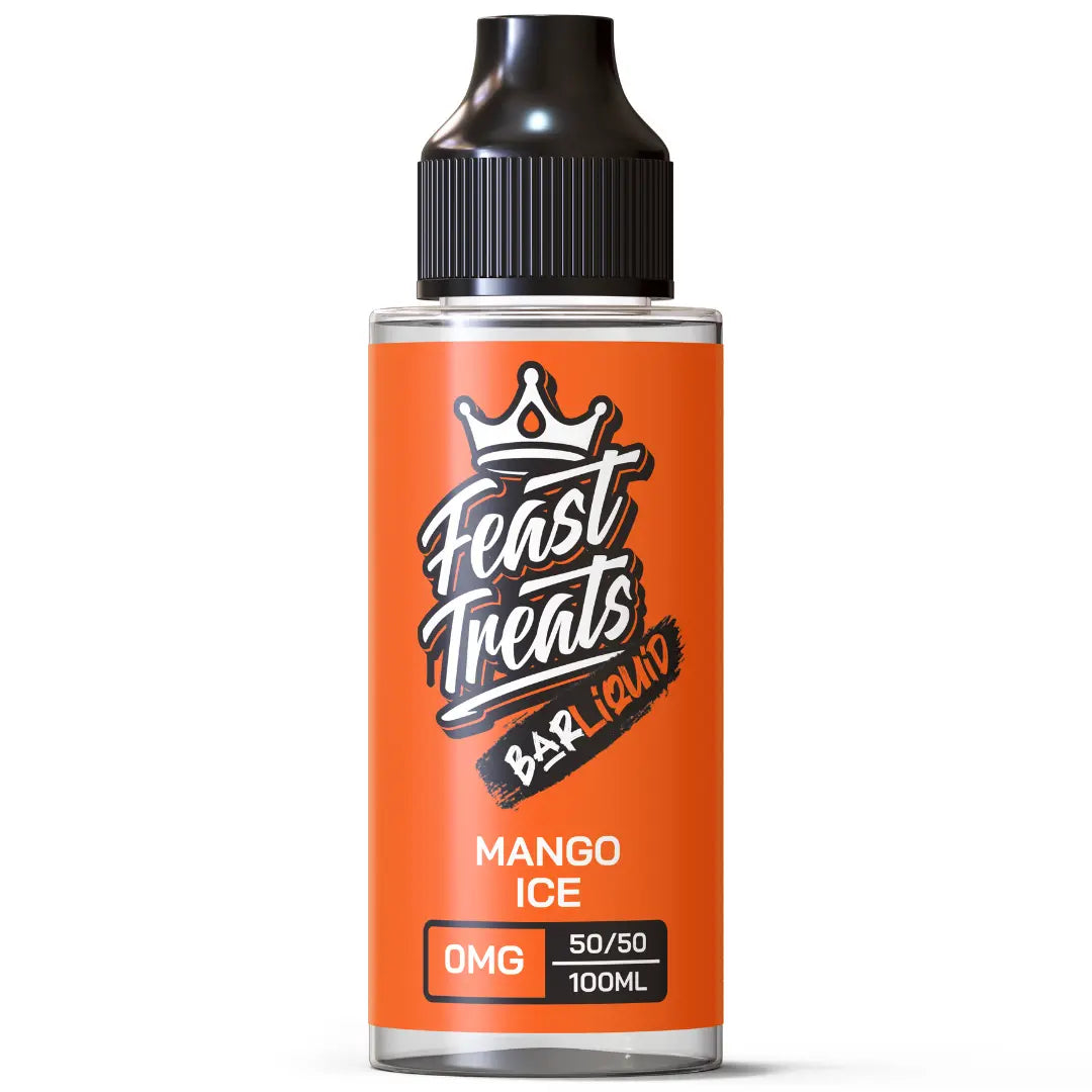 Mango Ice 100ml – Feast Treats Bar E-Liquid UK – The E-Cig Store