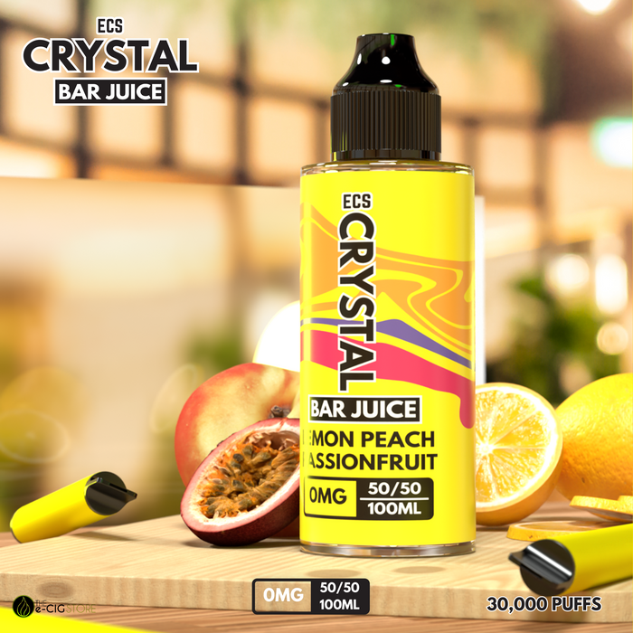 Lemon Peach Passionfruit Crystal Bar Juice - 100ml Bar juice E-liquid