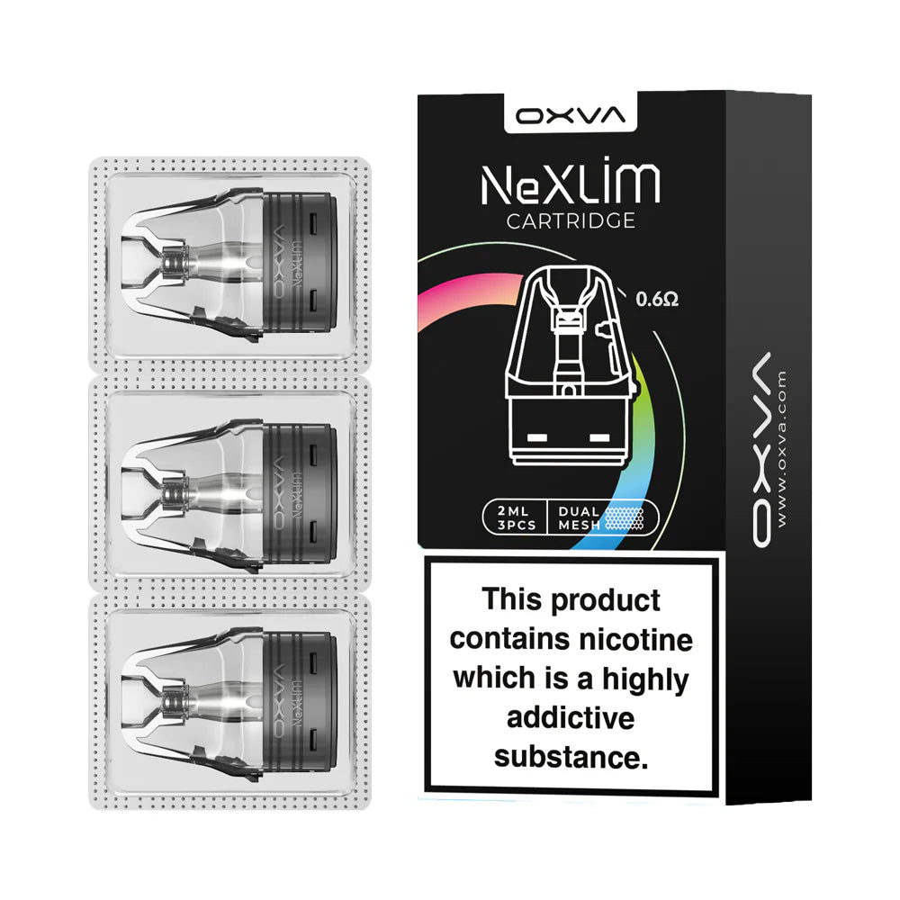 OXVA NeXlim Replacement Pods  2ml Mesh Coil | MTL & RDTL | 3 Pack  The  E-Cig Store