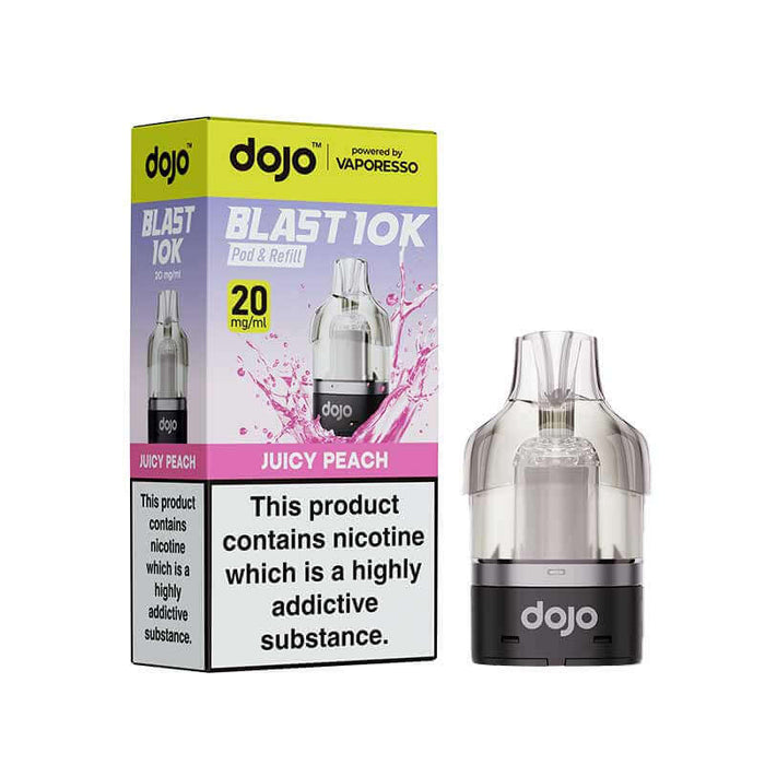 Juicy Peach Vaporesso Dojo Blast 10K Refill Pack