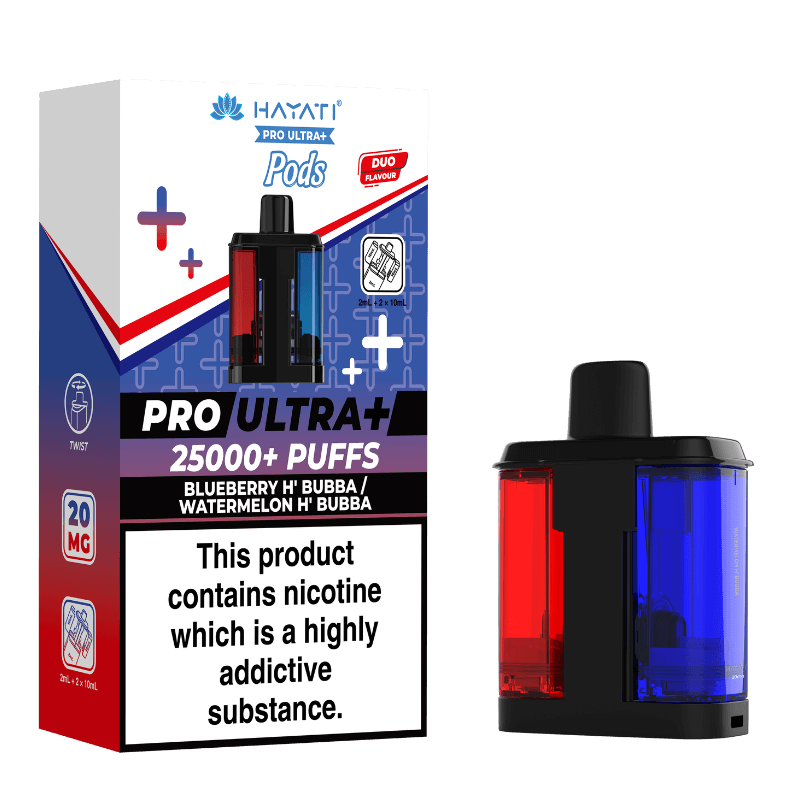 Blueberry H'Bubba and Watermelon H'Bubba Hayati Pro Ultra Plus Refill Pack