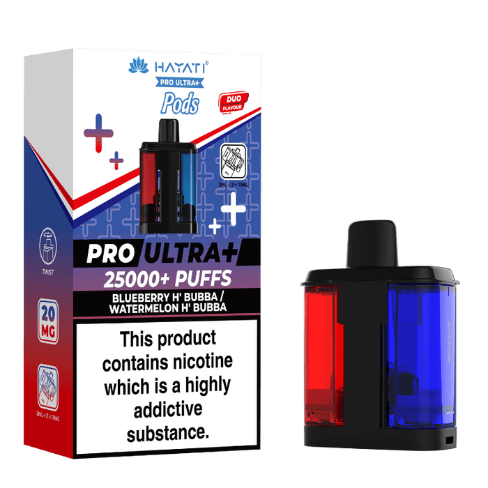 Blueberry H'Bubba and Watermelon H'Bubba Hayati Pro Ultra Plus Refill Pack