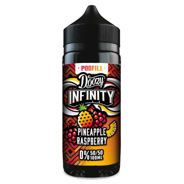 Pineapple Raspberry 50VG Shortfill E-Liquid by Doozy Infinity 100ml