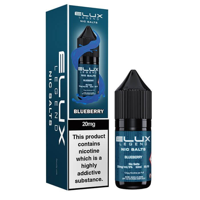 Blueberry Nic Salt E-Liquid by Elux Legend