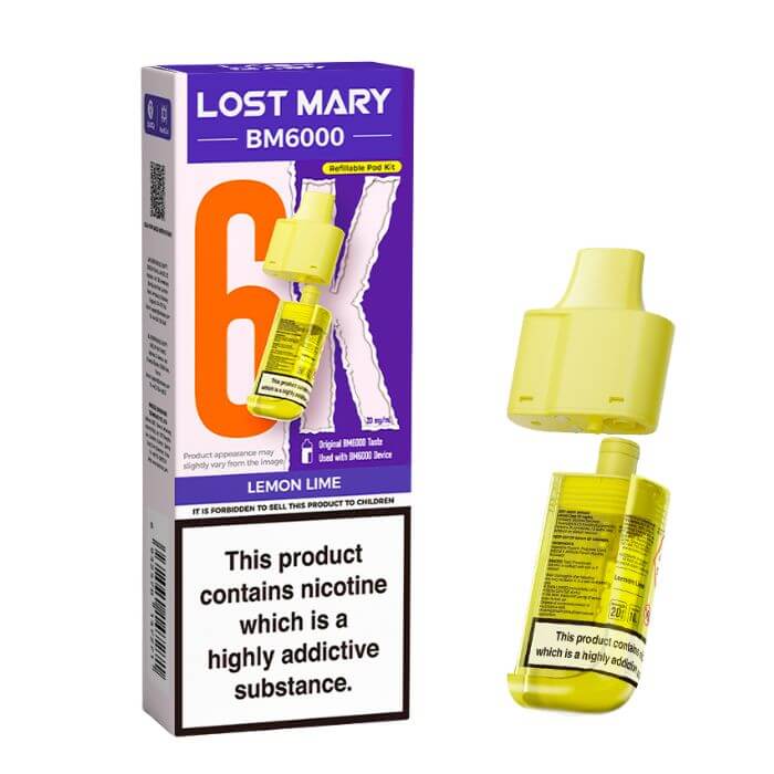 Lemon Lime Lost Mary BM6000 Refill Pack