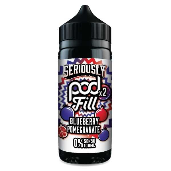Blueberry Pomegranate Shortfill E-Liquid by Seriously Pod Fill x2 100ml
