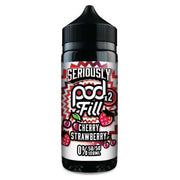Cherry Strawberry Shortfill E-Liquid by Seriously Pod Fill x2 100ml