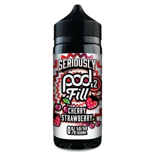 Cherry Strawberry Shortfill E-Liquid by Seriously Pod Fill x2 100ml