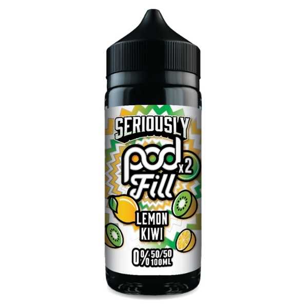 Lemon Kiwi Shortfill E-Liquid by Seriously Pod Fill x2 100ml