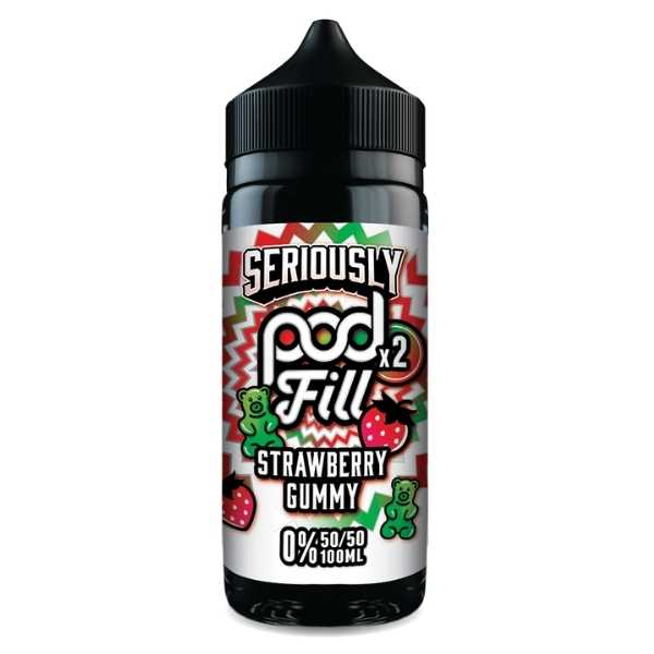 Strawberry Gummy Shortfill E-Liquid by Seriously Pod Fill x2 100ml