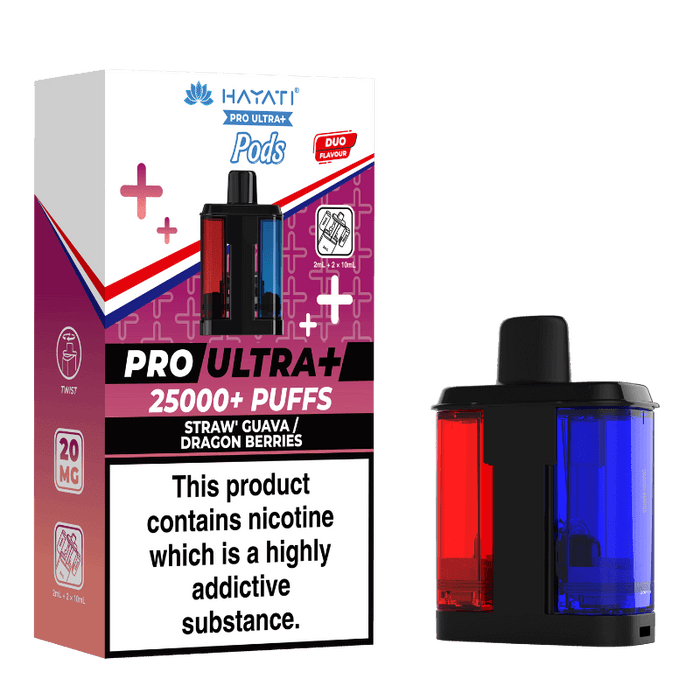 Straw Guava and Dragon Berries Hayati Pro Ultra Plus Refill Pack