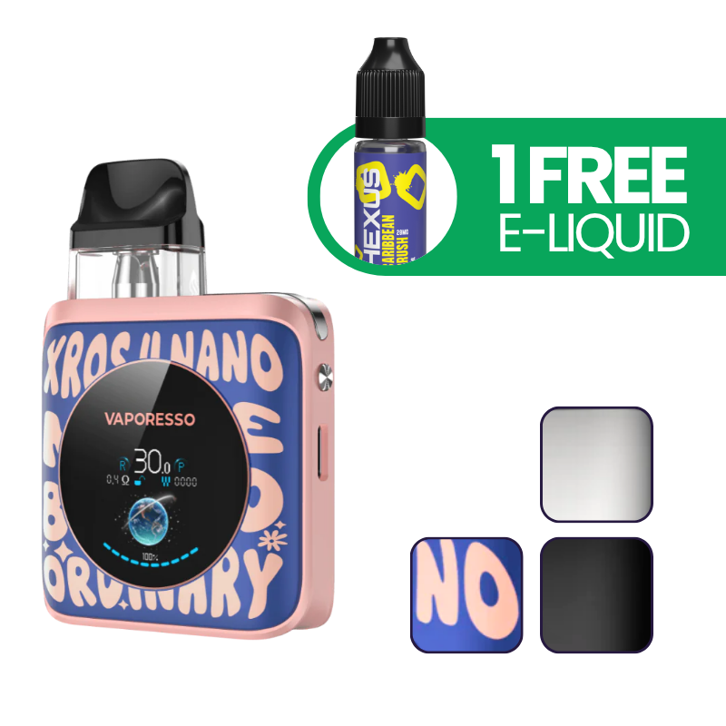 Vaporesso Xros 4 Nano Pod Kit | 1350mAh, Screen, MTL & RDL The E-Cig Store Vaporesso Xros 4 Nano Pod Kit | 1350mAh, Screen, MTL & RDL The E-Cig Store