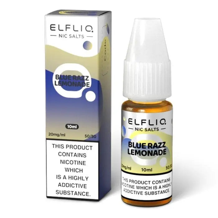 ELFBAR ELFLIQ Blue Razz Lemonade 10ml Nic Salt | The e-Cig Store
