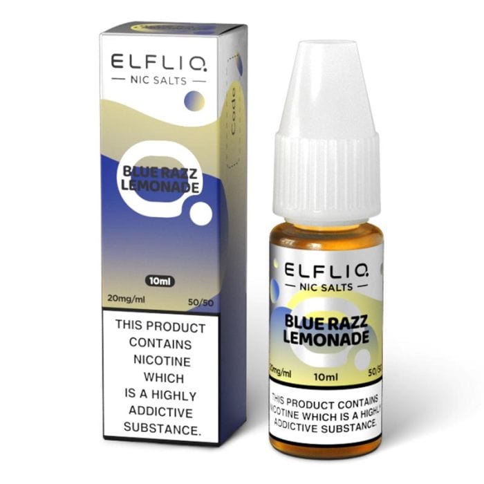 ELFBAR ELFLIQ Blue Razz Lemonade 10ml Nic Salt | The e-Cig Store