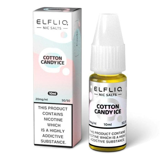 ELFBAR ELFLIQ Cotton Candy Ice 10ml Nic Salt | The e-Cig Store