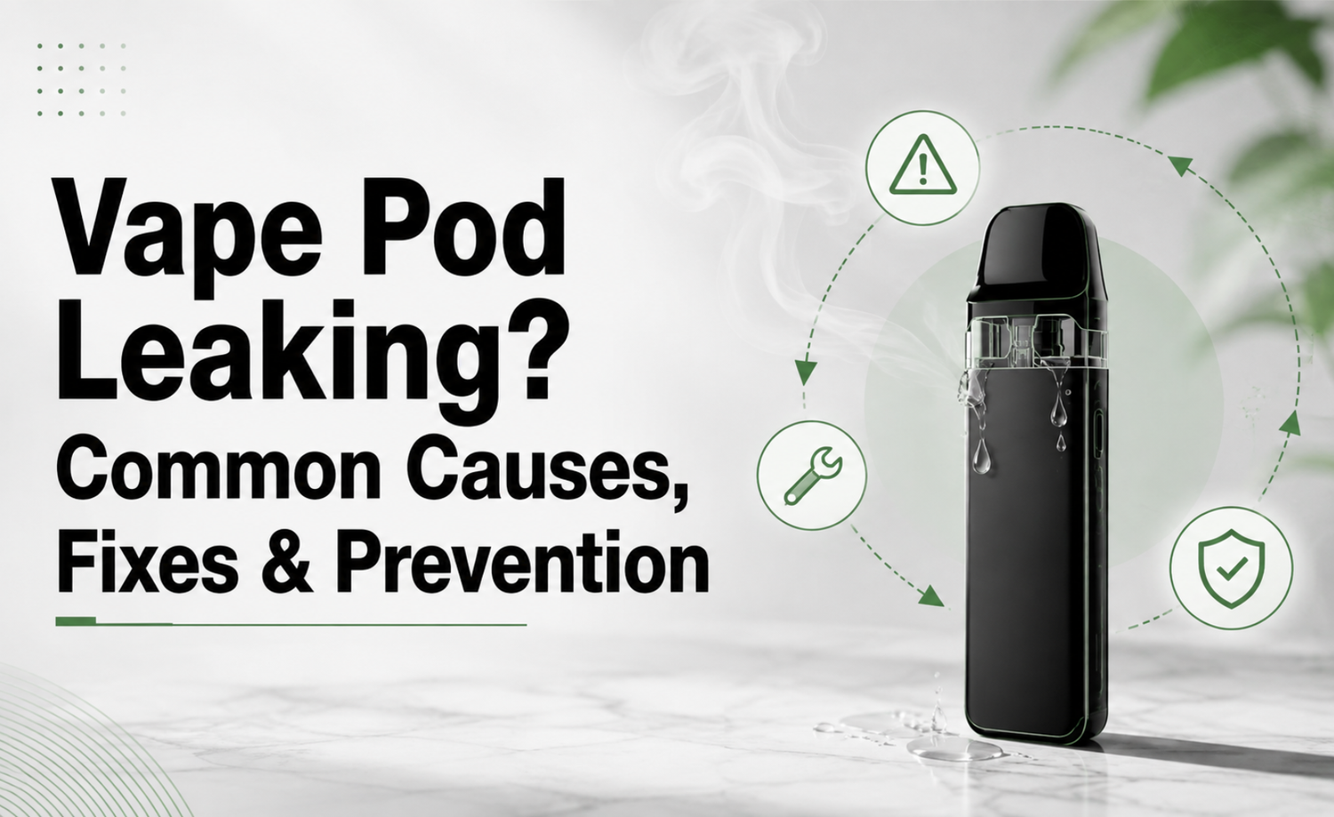 vape pod leaking prevention