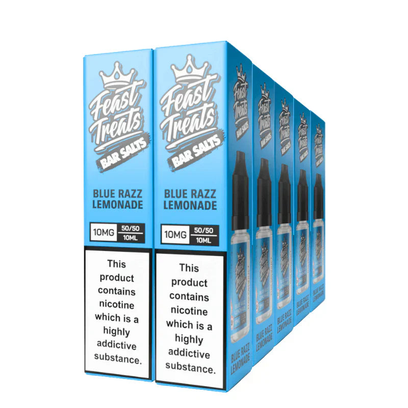 Feast Treats 10 Pack nic salt e-liquid bundles - 10 x 10ml bar salts