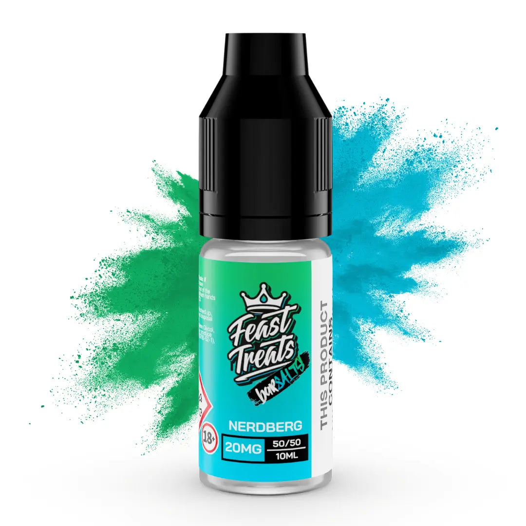 Nerdberg Feast Treats Bar Salts - 10ml Nic Salt E-Liquid Feast Treats