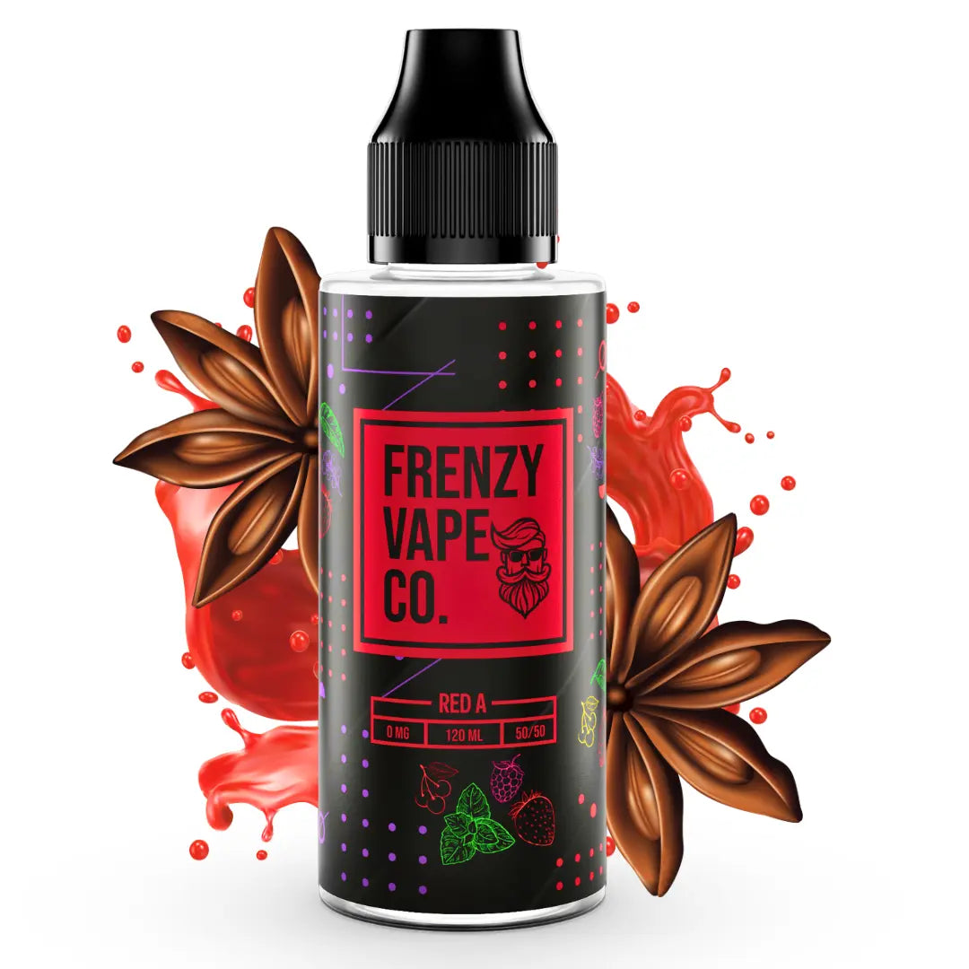Frenzy Vape Co. Red A - 100ml Shortfill E-liquid - The E-Cig Store