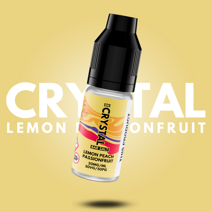 Lemon Peach Passionfruit Crystal Bar Salts - 10ml Nic Salt E-Liquid