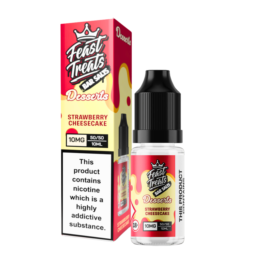 Strawberry Cheesecake Feast Treats Desserts Bar Salts - 10ml Nic Salt E-Liquid