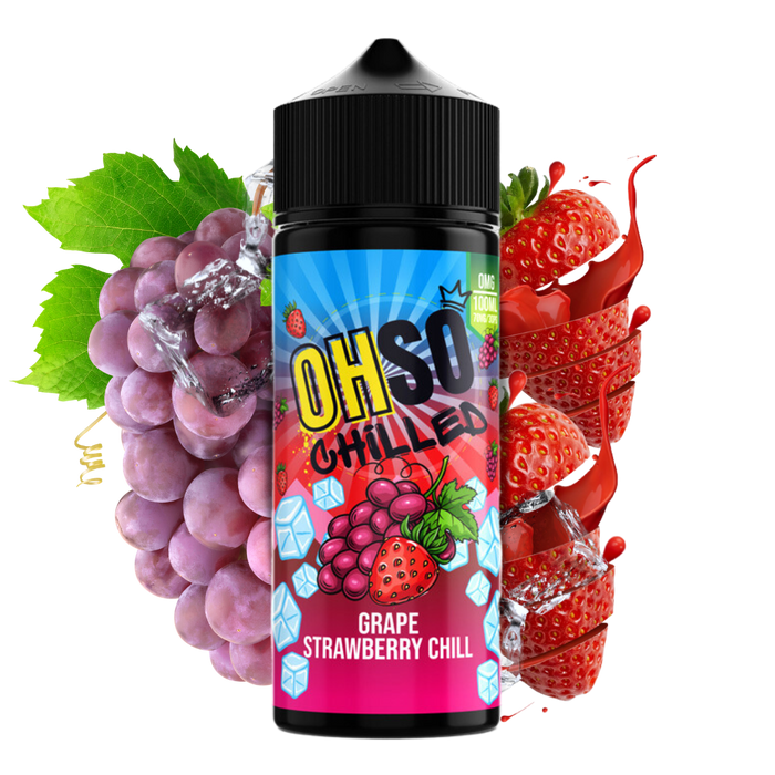 Oh So Chilled Grape Strawberry Chill - 100ml Shortfill E-liquid