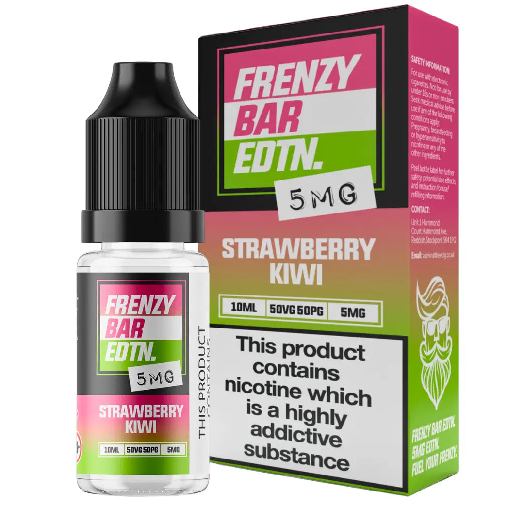 Strawberry Kiwi Frenzy Bar EDTN - 10ml Nic Salt E-Liquid Frenzy Vape Co.