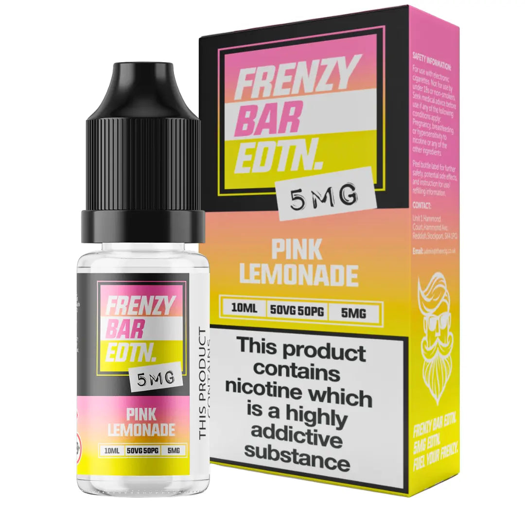 Pink Lemonade Frenzy Bar EDTN - 10ml Nic Salt E-Liquid Frenzy Vape Co.