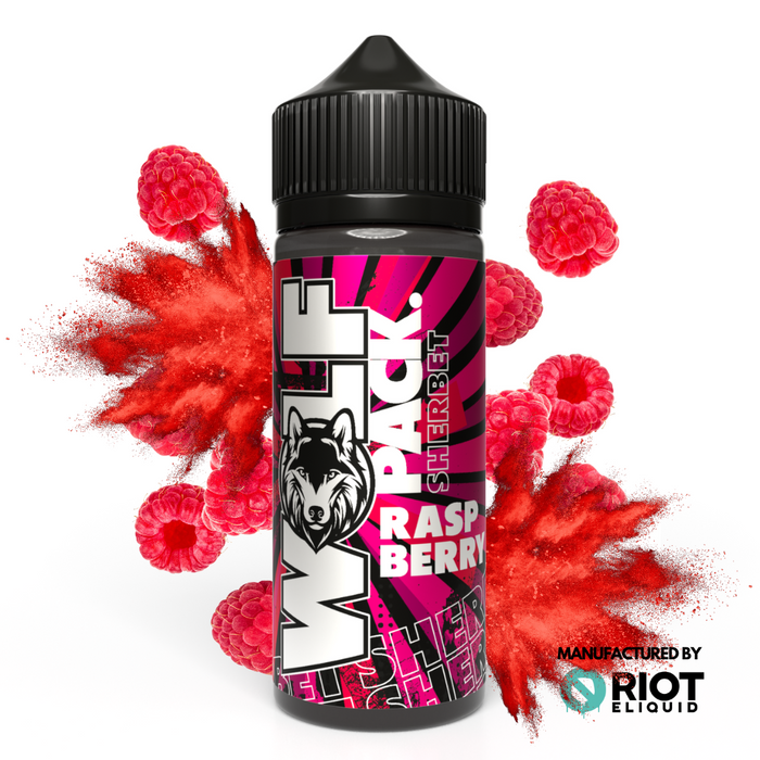 Wolf Pack Raspberry Sherbet - 100ml Shortfill E-liquid