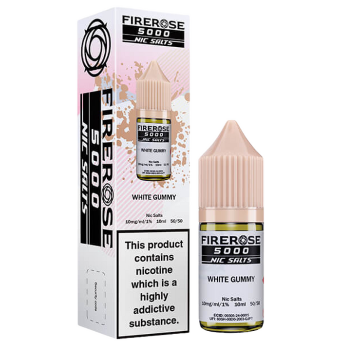 White Gummy Elux Firerose - 10ml Nic Salt E-Liquid