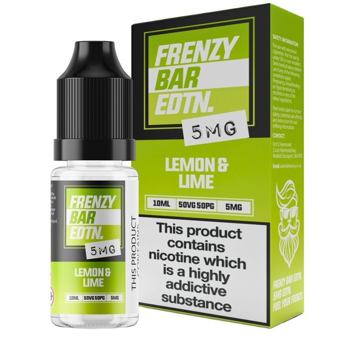 Lemon & Lime Frenzy Bar EDTN - 10ml Nic Salt E-Liquid