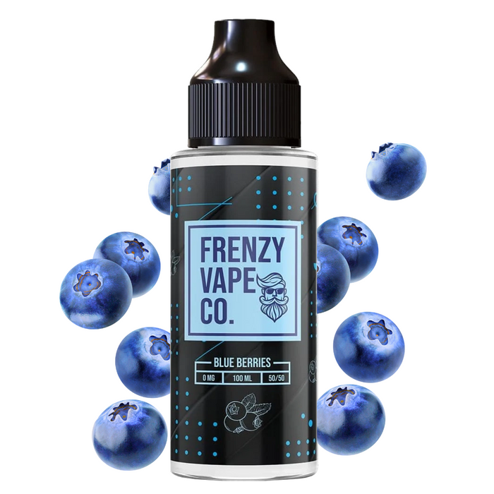 Frenzy Vape Co. Blue Berries - 100ml Shortfill E-Liquid