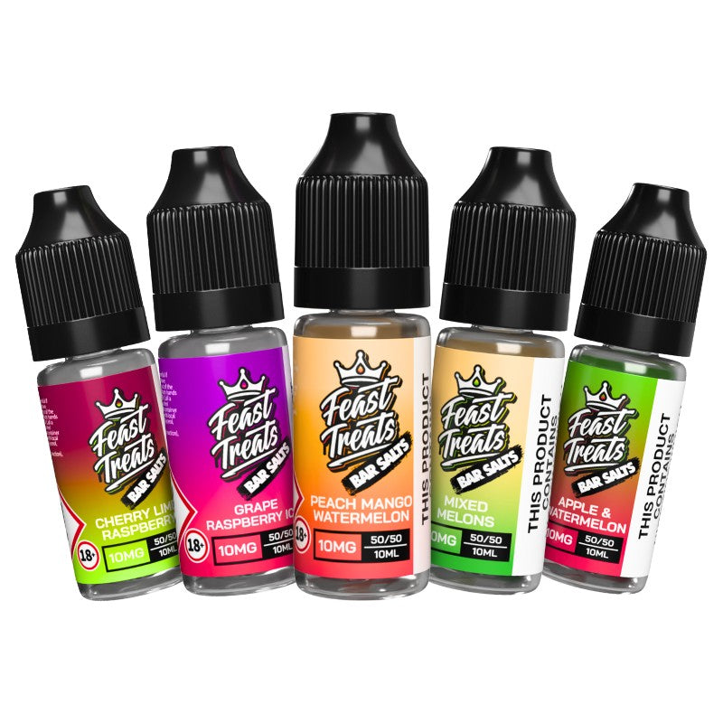 New Flavours Feast Treats Nic Salts – 5 x 10ml Pack