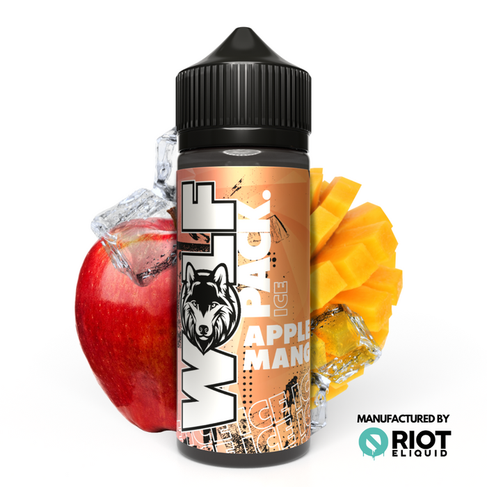 Wolf Pack Apple & Mango Ice - 100ml Shortfill E-liquid