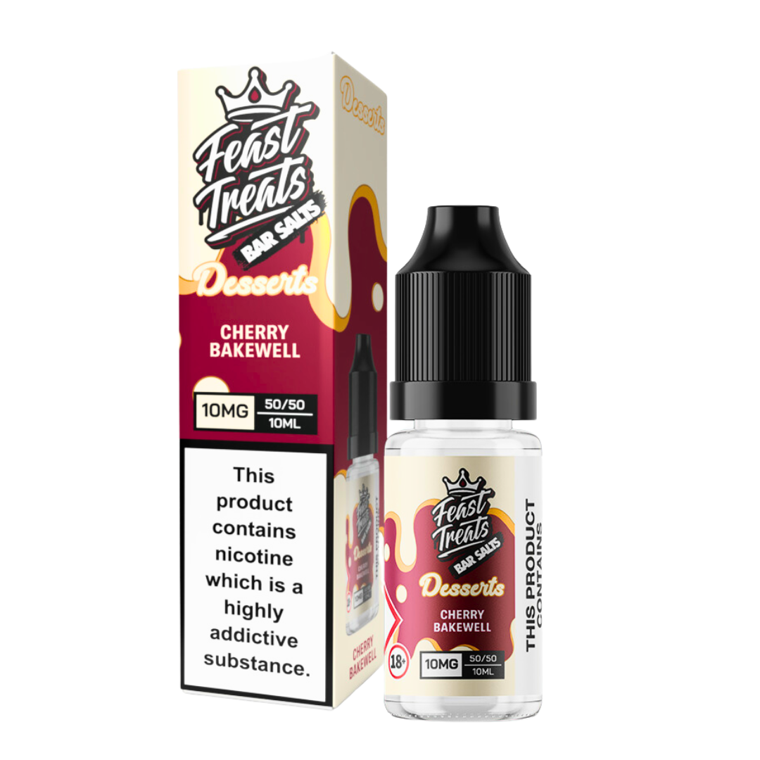 Cherry Bakewell Feast Treats Desserts Salts - 10ml Nic Salt E-Liquid