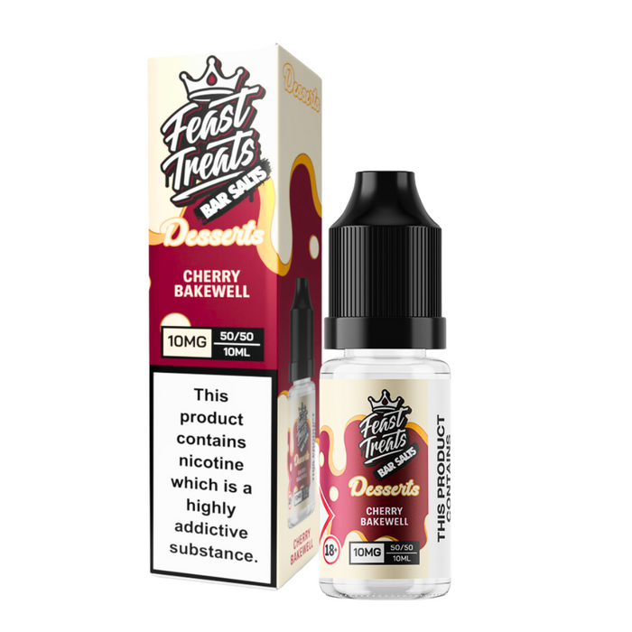 Cherry Bakewell Feast Treats Dessert Salts - 10ml Nic Salt E-Liquid