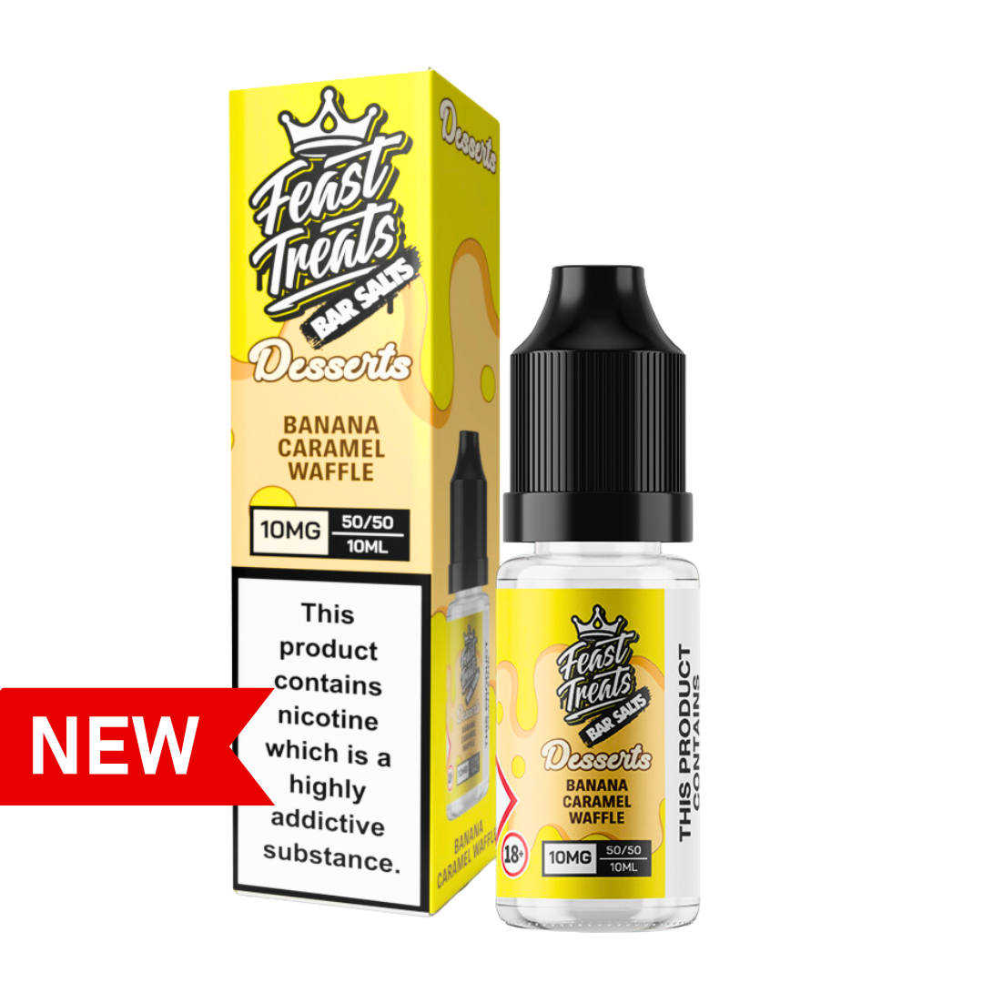 Banana Caramel Waffle Feast Treats Desserts Salts - 10ml Nic Salt E-Liquid