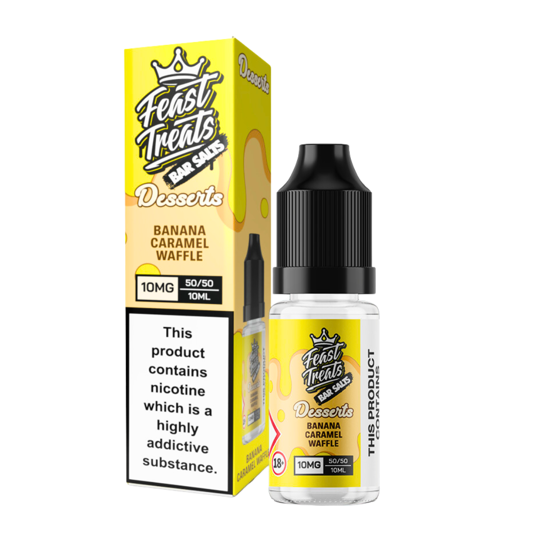 Banana Caramel Waffle Nic Salt | Feast Treats Desserts - 10ml The E-Cig Store Banana Caramel Waffle Nic Salt | Feast Treats Desserts - 10ml The E-Cig Store