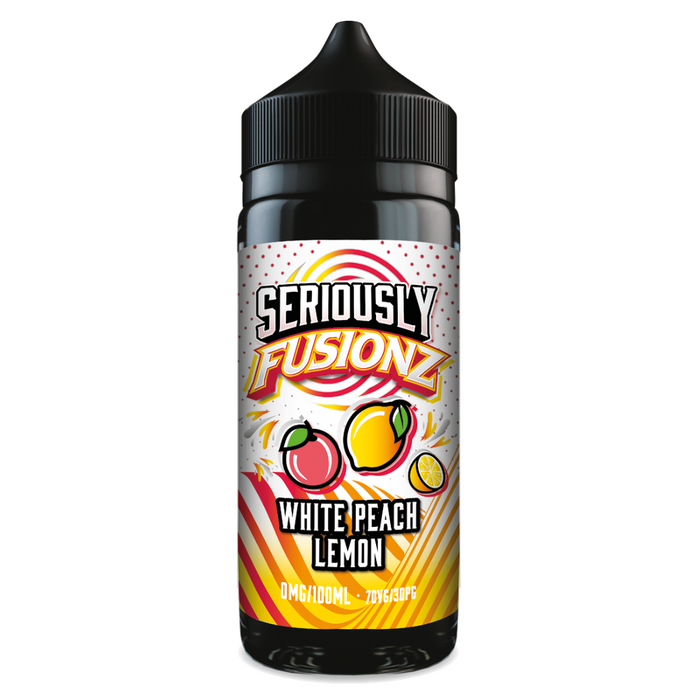 White Peach Lemon Shortfill E-Liquid by Seriously Fusionz 100ml