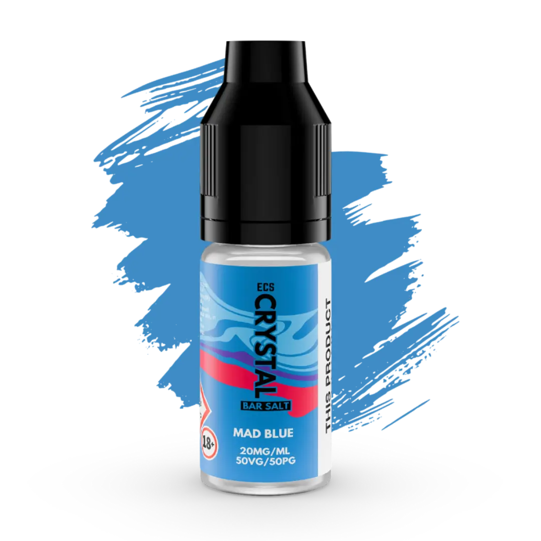 Mad Blue Crystal Bar Salts - 10ml Nic Salt E-Liquid ECS Crystal